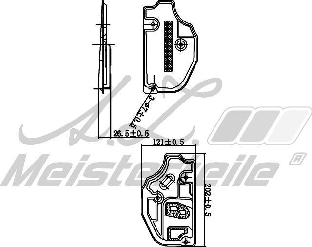 A.Z. Meisterteile AZMT-41-050-1012 - Хидравличен филтър, автоматична предавателна кутия vvparts.bg