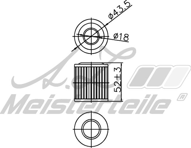 A.Z. Meisterteile AZMT-41-050-1123 - Хидравличен филтър, автоматична предавателна кутия vvparts.bg