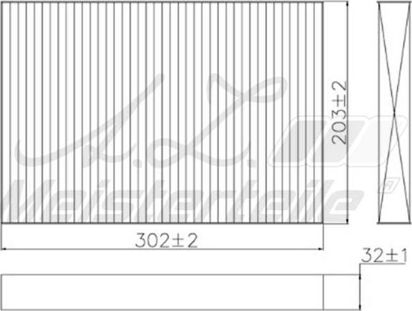 A.Z. Meisterteile AZMT-41-010-1455 - Филтър купе (поленов филтър) vvparts.bg