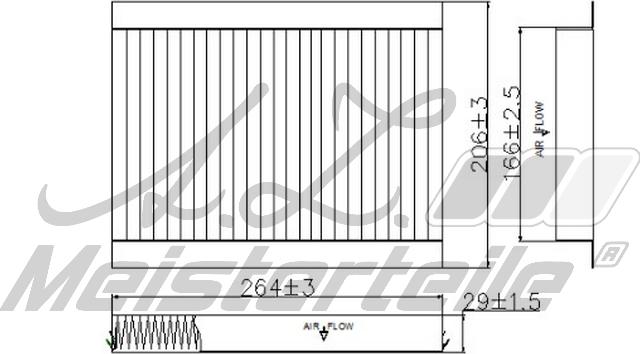 A.Z. Meisterteile AZMT-41-010-1591 - Филтър купе (поленов филтър) vvparts.bg