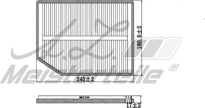 A.Z. Meisterteile AZMT-41-010-1597 - Филтър купе (поленов филтър) vvparts.bg