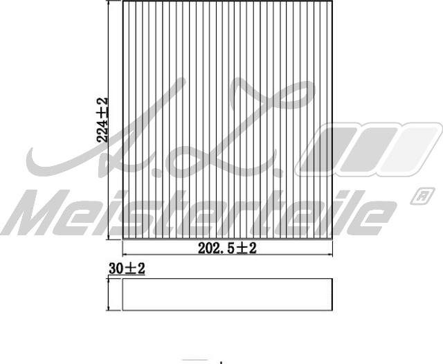 A.Z. Meisterteile AZMT-41-010-1548 - Филтър купе (поленов филтър) vvparts.bg