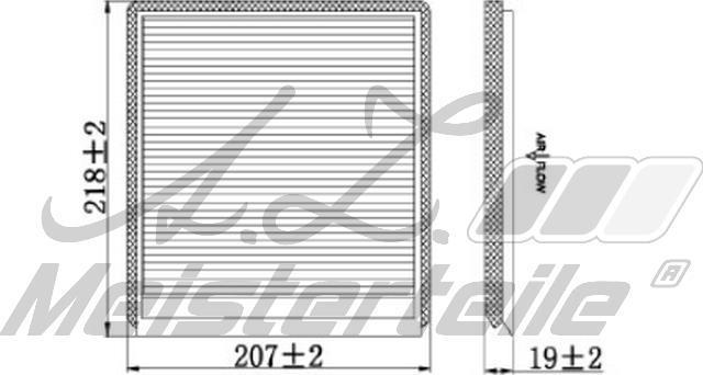 A.Z. Meisterteile AZMT-41-010-1550 - Филтър купе (поленов филтър) vvparts.bg