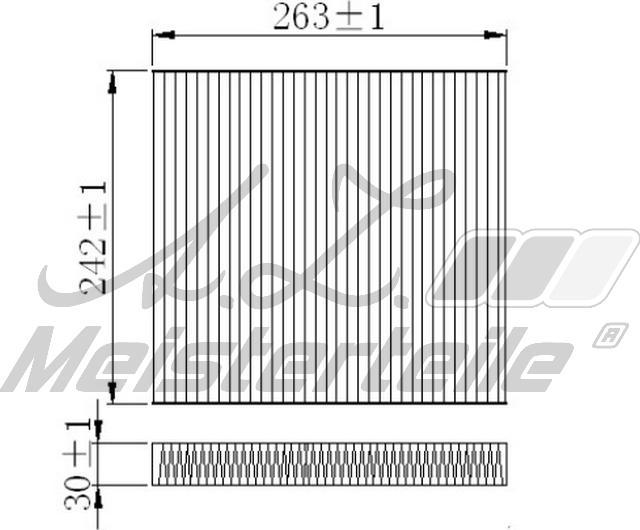 A.Z. Meisterteile AZMT-41-010-1552 - Филтър купе (поленов филтър) vvparts.bg