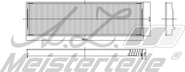 A.Z. Meisterteile AZMT-41-010-1508 - Филтър купе (поленов филтър) vvparts.bg