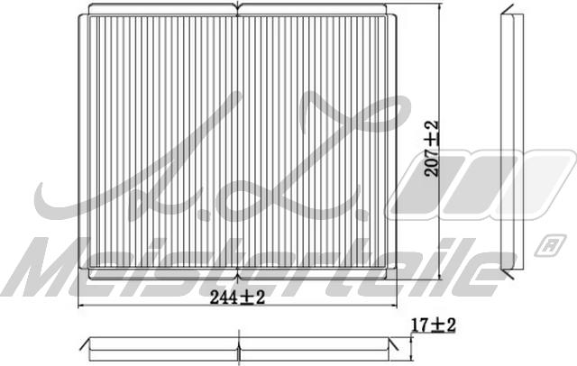 A.Z. Meisterteile AZMT-41-010-1583 - Филтър купе (поленов филтър) vvparts.bg