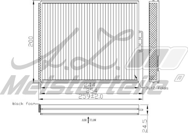 A.Z. Meisterteile AZMT-41-010-1532 - Филтър купе (поленов филтър) vvparts.bg