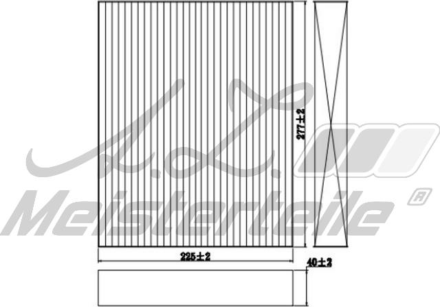 A.Z. Meisterteile AZMT-41-010-1649 - Филтър купе (поленов филтър) vvparts.bg