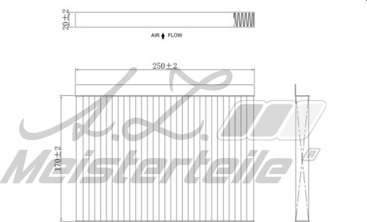 A.Z. Meisterteile AZMT-41-010-1659 - Филтър купе (поленов филтър) vvparts.bg