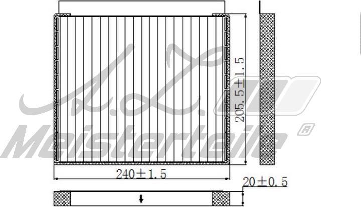 A.Z. Meisterteile AZMT-41-010-1658 - Филтър купе (поленов филтър) vvparts.bg