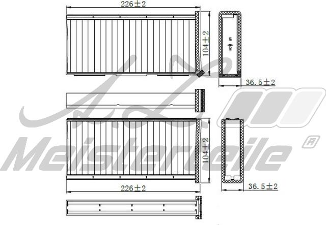 A.Z. Meisterteile AZMT-41-010-1604 - Филтър купе (поленов филтър) vvparts.bg