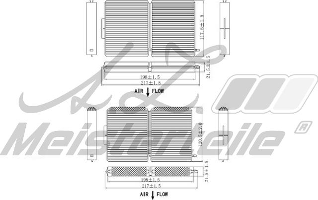 A.Z. Meisterteile AZMT-41-010-1613 - Филтър купе (поленов филтър) vvparts.bg