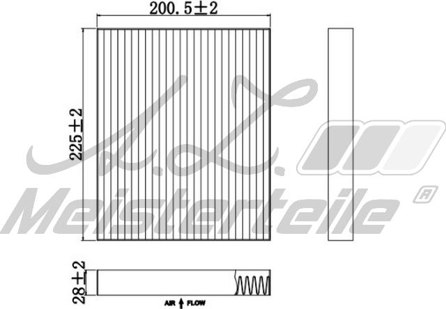 A.Z. Meisterteile AZMT-41-010-1685 - Филтър купе (поленов филтър) vvparts.bg