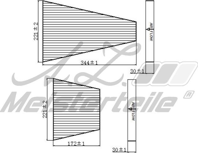 A.Z. Meisterteile AZMT-41-010-1630 - Филтър купе (поленов филтър) vvparts.bg