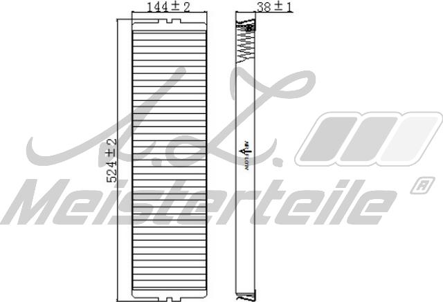 A.Z. Meisterteile AZMT-41-010-1679 - Филтър купе (поленов филтър) vvparts.bg