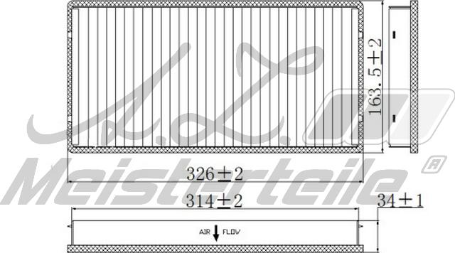 A.Z. Meisterteile AZMT-41-010-1678 - Филтър купе (поленов филтър) vvparts.bg