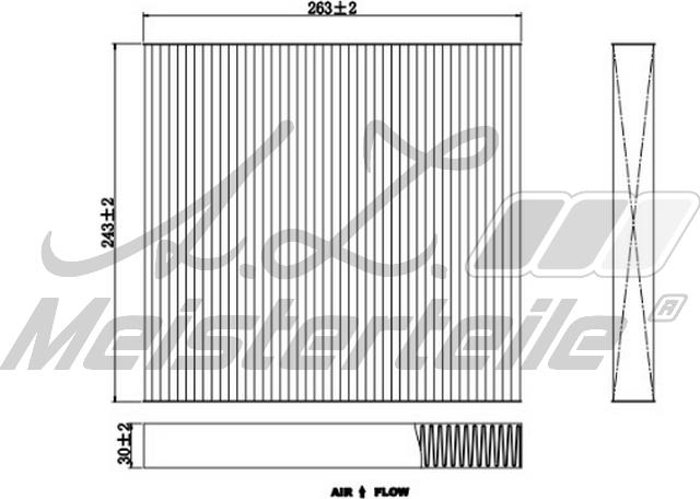 A.Z. Meisterteile AZMT-41-010-1672 - Филтър купе (поленов филтър) vvparts.bg