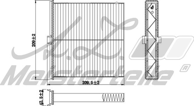 A.Z. Meisterteile AZMT-41-010-1806 - Филтър купе (поленов филтър) vvparts.bg