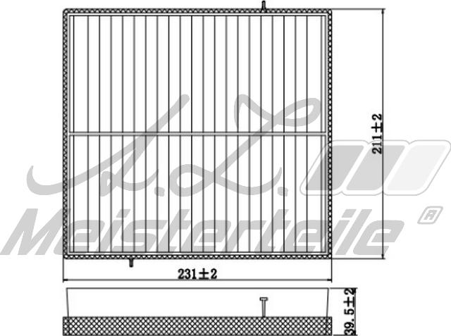 A.Z. Meisterteile AZMT-41-010-1744 - Филтър купе (поленов филтър) vvparts.bg