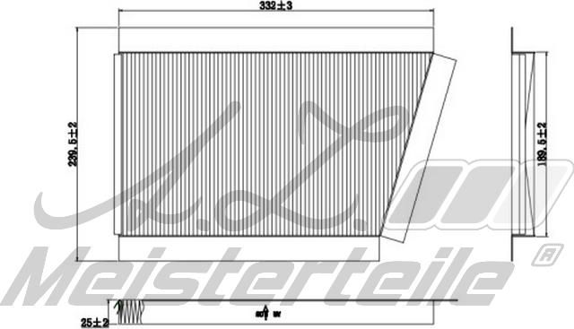 A.Z. Meisterteile AZMT-41-010-1745 - Филтър купе (поленов филтър) vvparts.bg