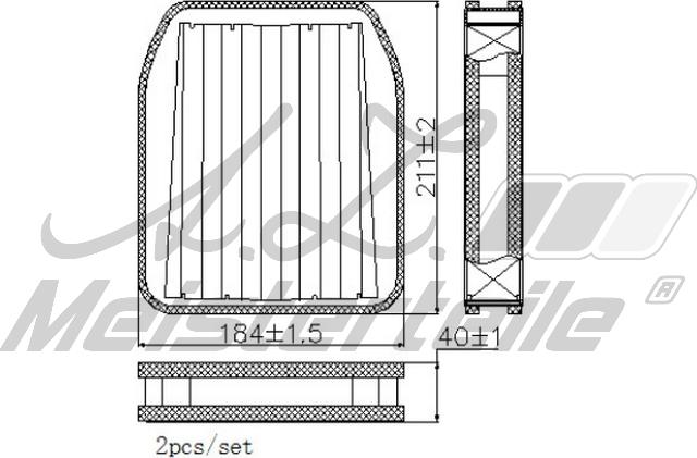 A.Z. Meisterteile AZMT-41-010-1748 - Филтър купе (поленов филтър) vvparts.bg