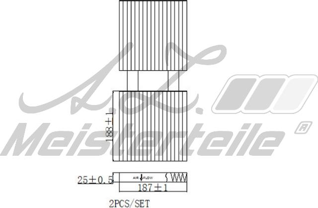 A.Z. Meisterteile AZMT-41-010-1732 - Филтър купе (поленов филтър) vvparts.bg