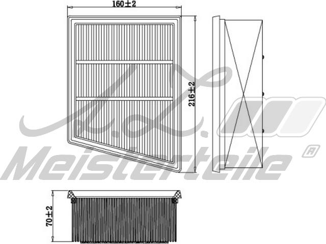 A.Z. Meisterteile AZMT-41-030-1999 - Въздушен филтър vvparts.bg