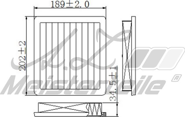 A.Z. Meisterteile AZMT-41-030-1992 - Въздушен филтър vvparts.bg