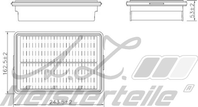 A.Z. Meisterteile AZMT-41-030-2004 - Въздушен филтър vvparts.bg