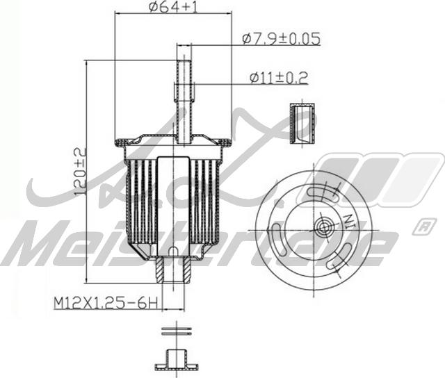 A.Z. Meisterteile AZMT-41-020-1453 - Горивен филтър vvparts.bg