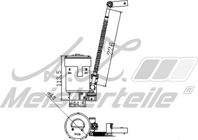 A.Z. Meisterteile AZMT-41-020-1465 - Горивен филтър vvparts.bg