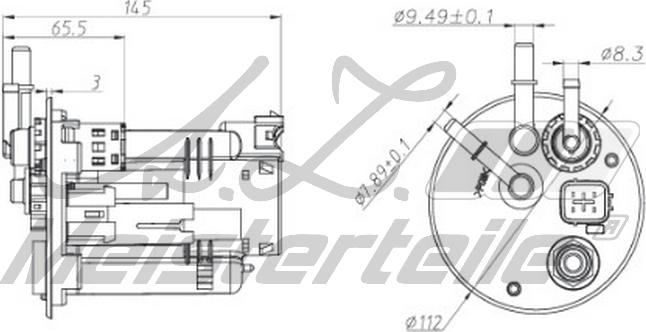 A.Z. Meisterteile AZMT-41-020-1461 - Горивен филтър vvparts.bg