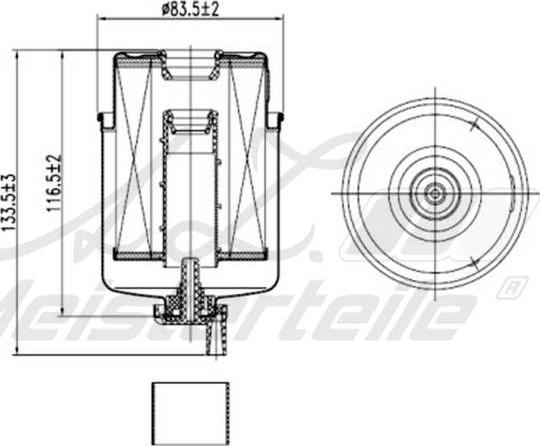 A.Z. Meisterteile AZMT-41-020-1403 - Горивен филтър vvparts.bg