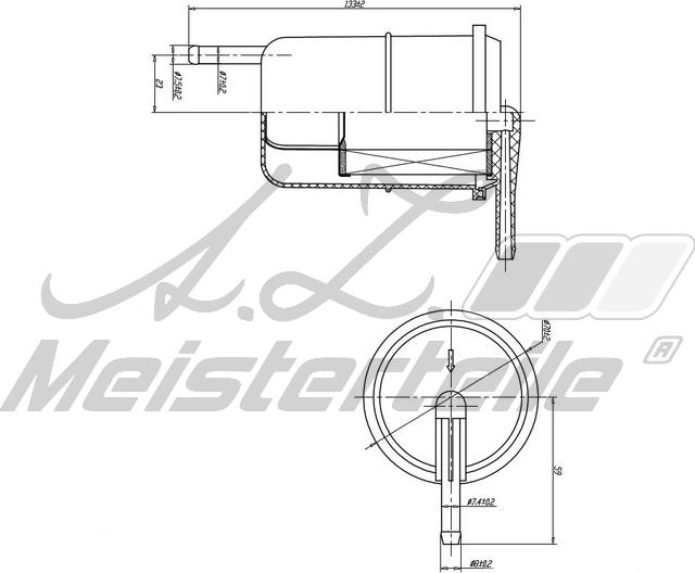 A.Z. Meisterteile AZMT-41-020-1424 - Горивен филтър vvparts.bg