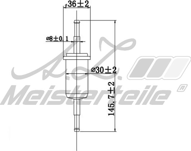 A.Z. Meisterteile AZMT-41-020-1421 - Горивен филтър vvparts.bg