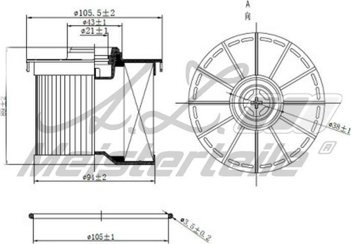 A.Z. Meisterteile AZMT-41-020-1474 - Горивен филтър vvparts.bg