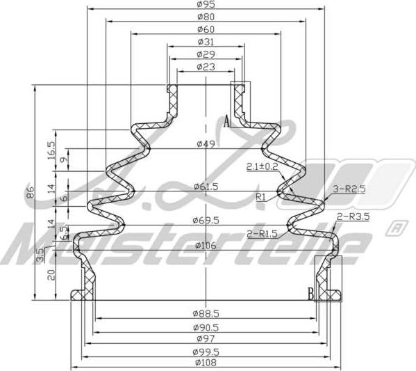 A.Z. Meisterteile AZMT-43-020-1321 - Маншон, полуоска vvparts.bg