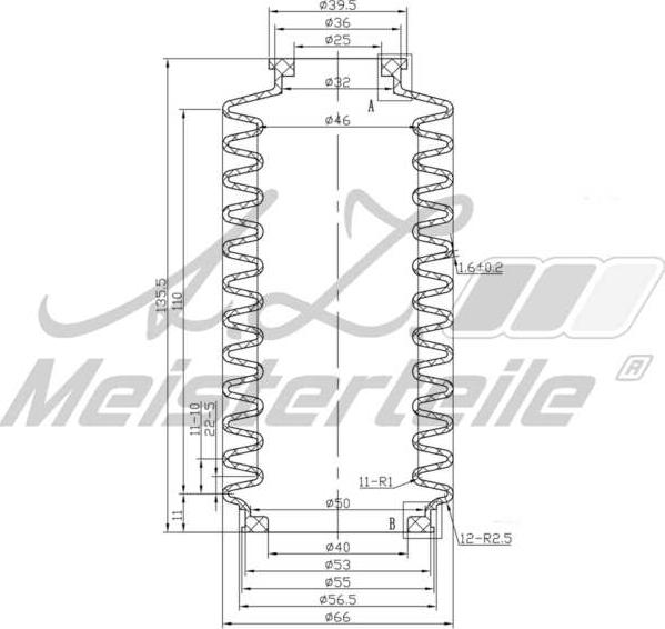 A.Z. Meisterteile AZMT-42-020-1158 - Маншон, кормилно управление vvparts.bg