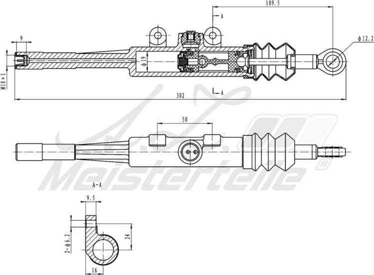 A.Z. Meisterteile AZMT-47-030-1085 - Горна помпа на съединител vvparts.bg