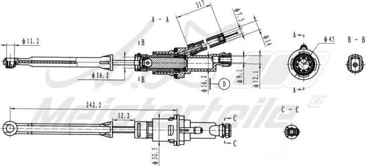 A.Z. Meisterteile AZMT-47-030-1101 - Горна помпа на съединител vvparts.bg