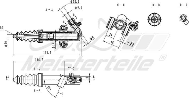 A.Z. Meisterteile AZMT-47-031-1036 - Хидравлична помпа, активатор съединител vvparts.bg