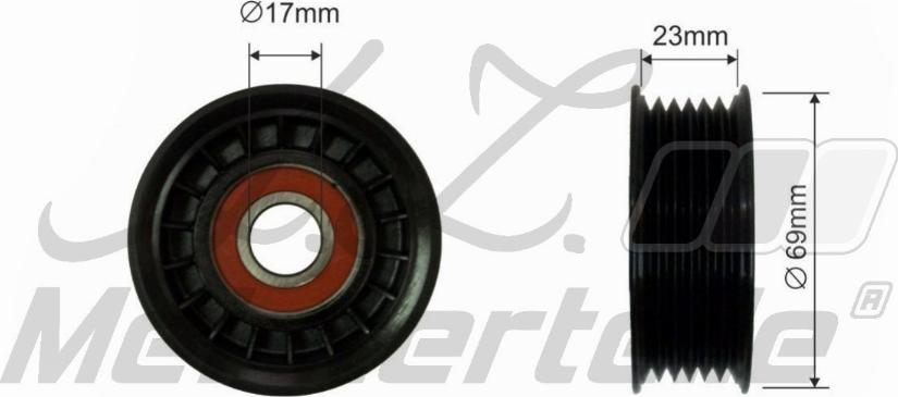 A.Z. Meisterteile AZMT-20-031-1484 - Паразитна / водеща ролка, пистов ремък vvparts.bg