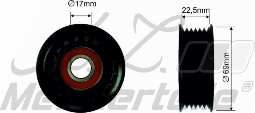 A.Z. Meisterteile AZMT-20-031-1420 - Паразитна / водеща ролка, пистов ремък vvparts.bg