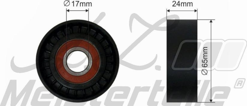 A.Z. Meisterteile AZMT-20-031-1140 - Паразитна / водеща ролка, пистов ремък vvparts.bg