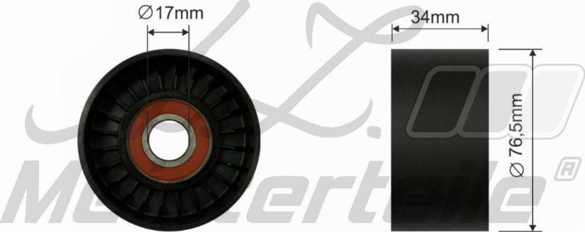 A.Z. Meisterteile AZMT-20-031-1107 - Паразитна / водеща ролка, пистов ремък vvparts.bg