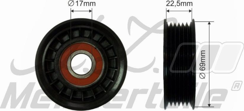 A.Z. Meisterteile AZMT-20-031-1378 - Паразитна / водеща ролка, пистов ремък vvparts.bg