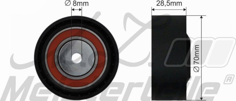 A.Z. Meisterteile AZMT-20-031-1231 - Паразитна / водеща ролка, пистов ремък vvparts.bg