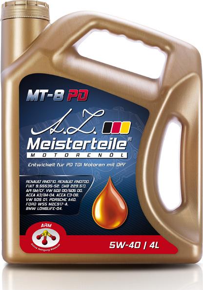 A.Z. Meisterteile MT-8 PD 5W-40 4L - Двигателно масло vvparts.bg