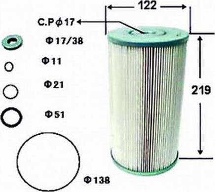 Azumi OE26621 - Маслен филтър vvparts.bg