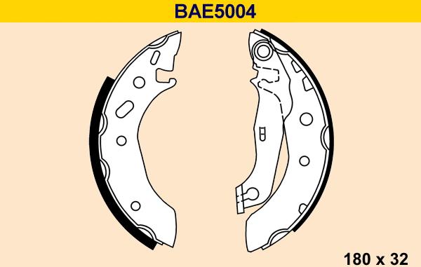 Barum BAE5004 - Комплект спирачна челюст vvparts.bg